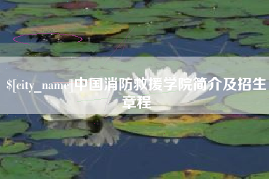泽州中国消防救援学院简介及招生章程