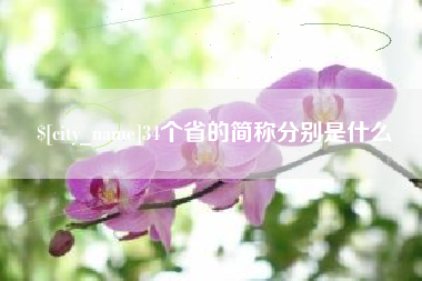 泽州34个省的简称分别是什么