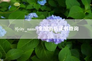 泽州全国消防证书查询