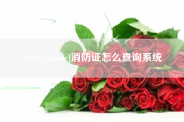 泽州消防证怎么查询系统