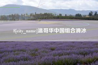泽州温哥华中国组合滑冰