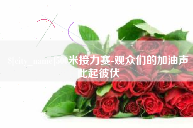 泽州500米接力赛-观众们的加油声此起彼伏