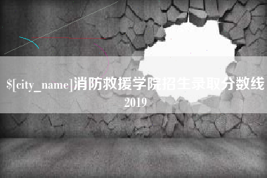泽州消防救援学院招生录取分数线2019