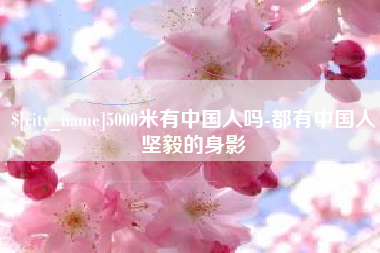 泽州5000米有中国人吗-都有中国人坚毅的身影