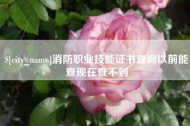 泽州消防职业技能证书查询以前能查现在查不到