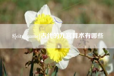 泽州古代的九宫算术有哪些