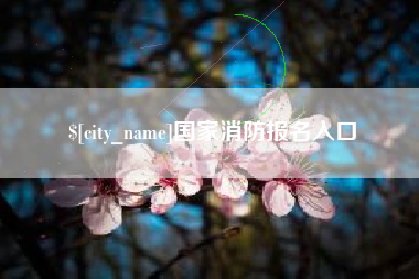 泽州国家消防报名入口