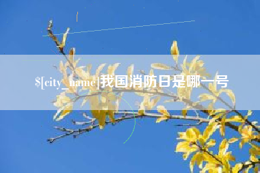 泽州我国消防日是哪一号