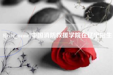 泽州中国消防救援学院在辽宁招生