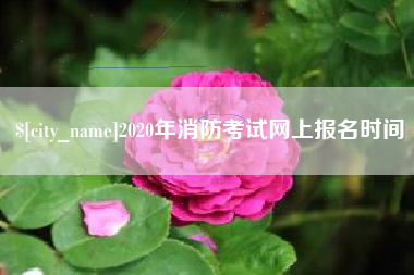 泽州2020年消防考试网上报名时间