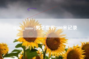 泽州男子世界5000米记录