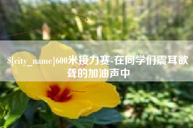 泽州600米接力赛-在同学们震耳欲聋的加油声中