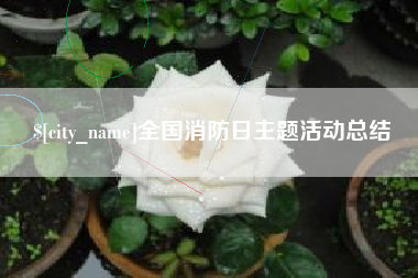 泽州全国消防日主题活动总结