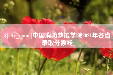 泽州中国消防救援学院2021年各省录取分数线