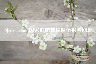 泽州国家消防救援队伍报名网址