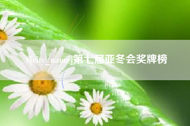 泽州第七届亚冬会奖牌榜