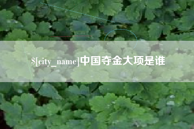 泽州中国夺金大项是谁