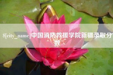 泽州中国消防救援学院新疆录取分数
