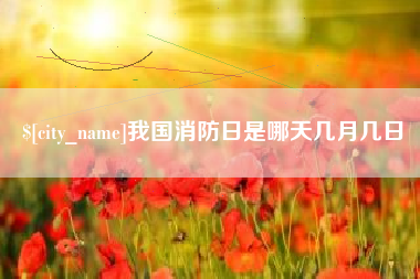 泽州我国消防日是哪天几月几日