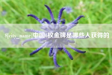 泽州中国6枚金牌是哪些人获得的