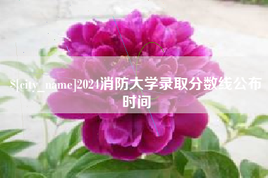 泽州2024消防大学录取分数线公布时间