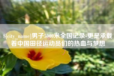 泽州男子5000米全国记录-更是承载着中国田径运动员们的热血与梦想