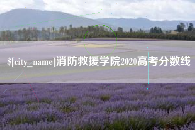 泽州消防救援学院2020高考分数线