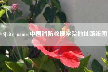 泽州中国消防救援学院地址路线图