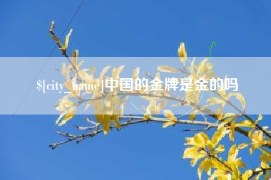 泽州中国的金牌是金的吗