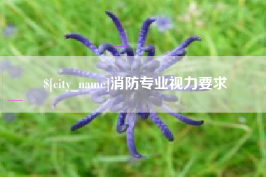 泽州消防专业视力要求