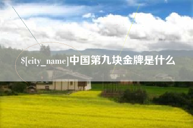 泽州中国第九块金牌是什么
