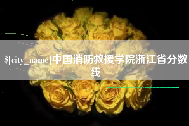 泽州中国消防救援学院浙江省分数线