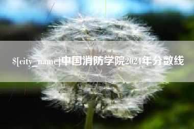 泽州中国消防学院2024年分数线