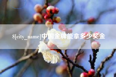泽州中国金牌能拿多少奖金