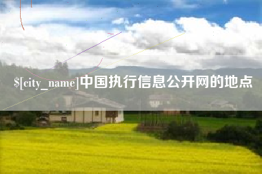 泽州中国执行信息公开网的地点