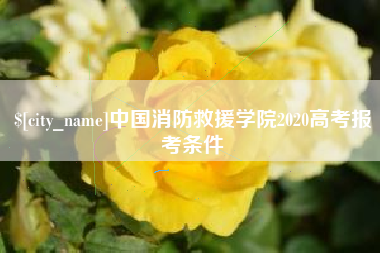 泽州中国消防救援学院2020高考报考条件
