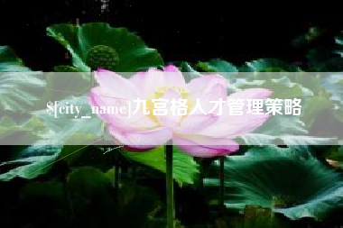 泽州九宫格人才管理策略