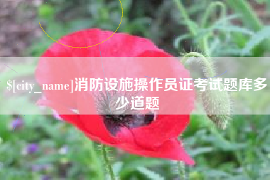 泽州消防设施操作员证考试题库多少道题