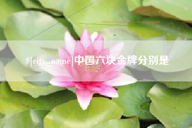 泽州中国六块金牌分别是
