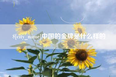 泽州中国的金牌是什么样的